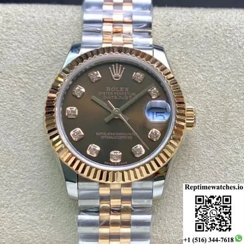 Rolex Datejust M278271-0028 Gs Factory Gold Diamond Dial-Rep Time Watches