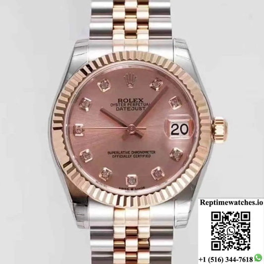 Rolex Datejust M278271 Gs Factory Pink Dial-Rep Time Watches