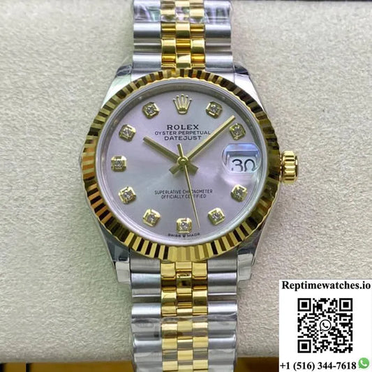 Rolex Datejust M278273-0020 31Mm Ew Factory Yellow Gold-Rep Time Watches