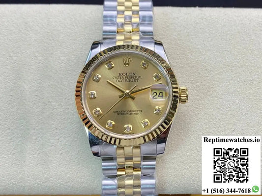 Rolex Datejust M278273-0026 31MM EW Factory Yellow Gold - Watches