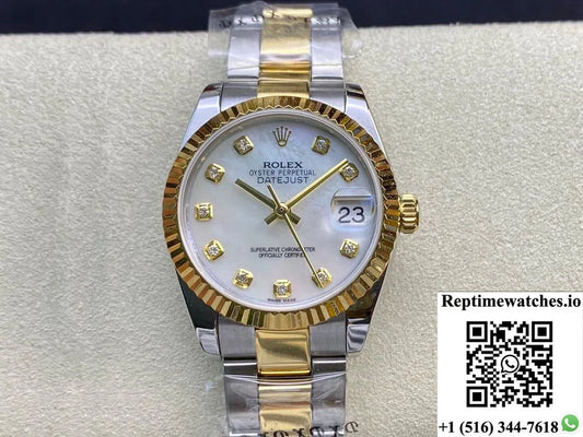 Rolex Datejust M278273-0027 31Mm Ew Factory Fritillary Dial-Rep Time Watches