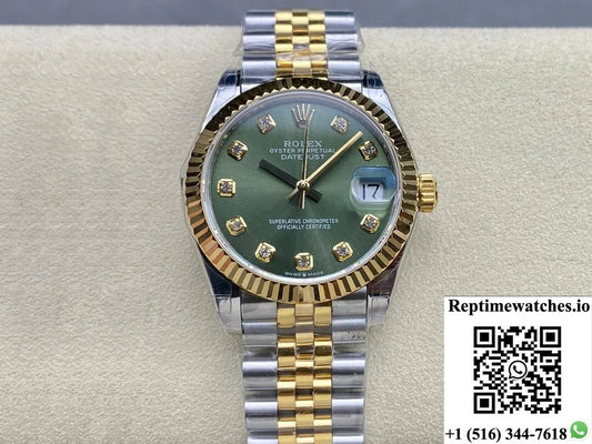 Rolex Datejust M278273-0030 31Mm Gs Factory Green Dial-Rep Time Watches