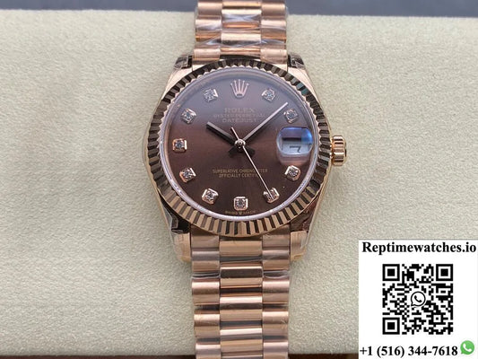 Rolex Datejust M278275-0010 31Mm Gs Factory Rose Gold-Rep Time Watches