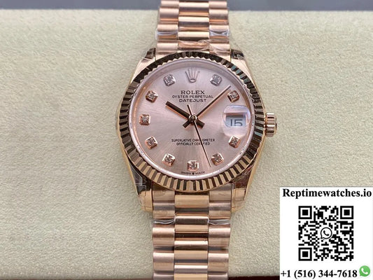Rolex Datejust M278275-0031 31Mm Gs Factory Rose Gold-Rep Time Watches