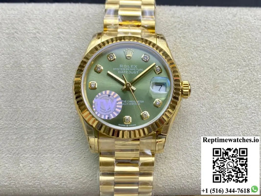 Rolex Datejust M278278-0011 31MM TW Factory Yellow Gold - Watches