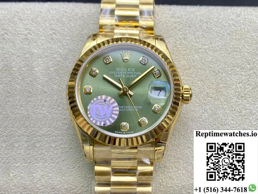 Rolex Datejust M278278-0011 31Mm Tw Factory Yellow Gold-Rep Time Watches