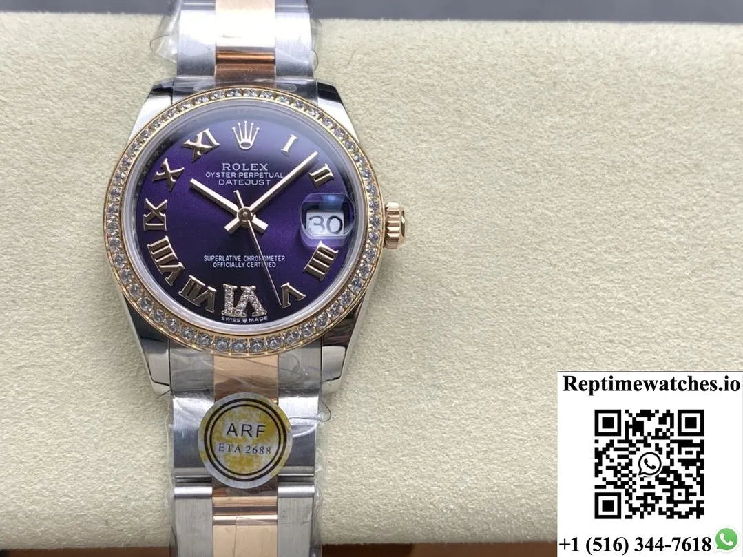 Rolex Datejust M278381Rbr-0019 Ar Factory Roman Numerals-Rep Time Watches