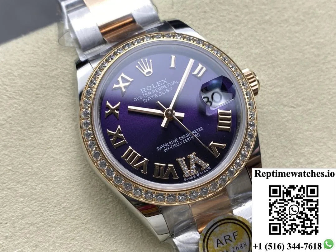 Rolex Datejust M278381Rbr-0019 Ar Factory Roman Numerals-Rep Time Watches