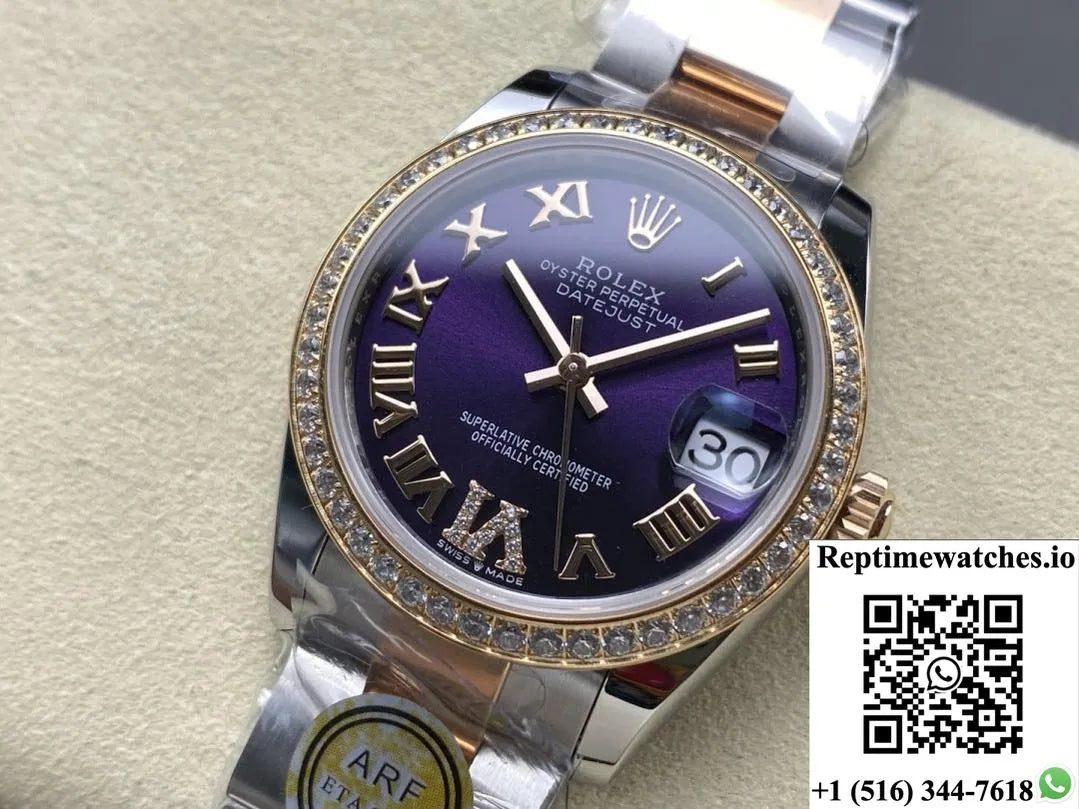 Rolex Datejust M278381Rbr-0019 Ar Factory Roman Numerals-Rep Time Watches