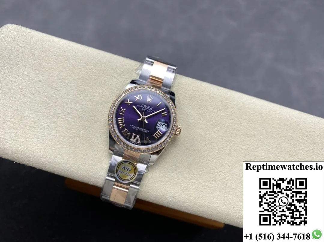 Rolex Datejust M278381Rbr-0019 Ar Factory Roman Numerals-Rep Time Watches