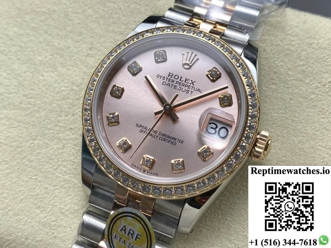 Rolex Datejust M278381Rbr-0024 Ar Factory Diamond Hour Markers-Rep Time Watches