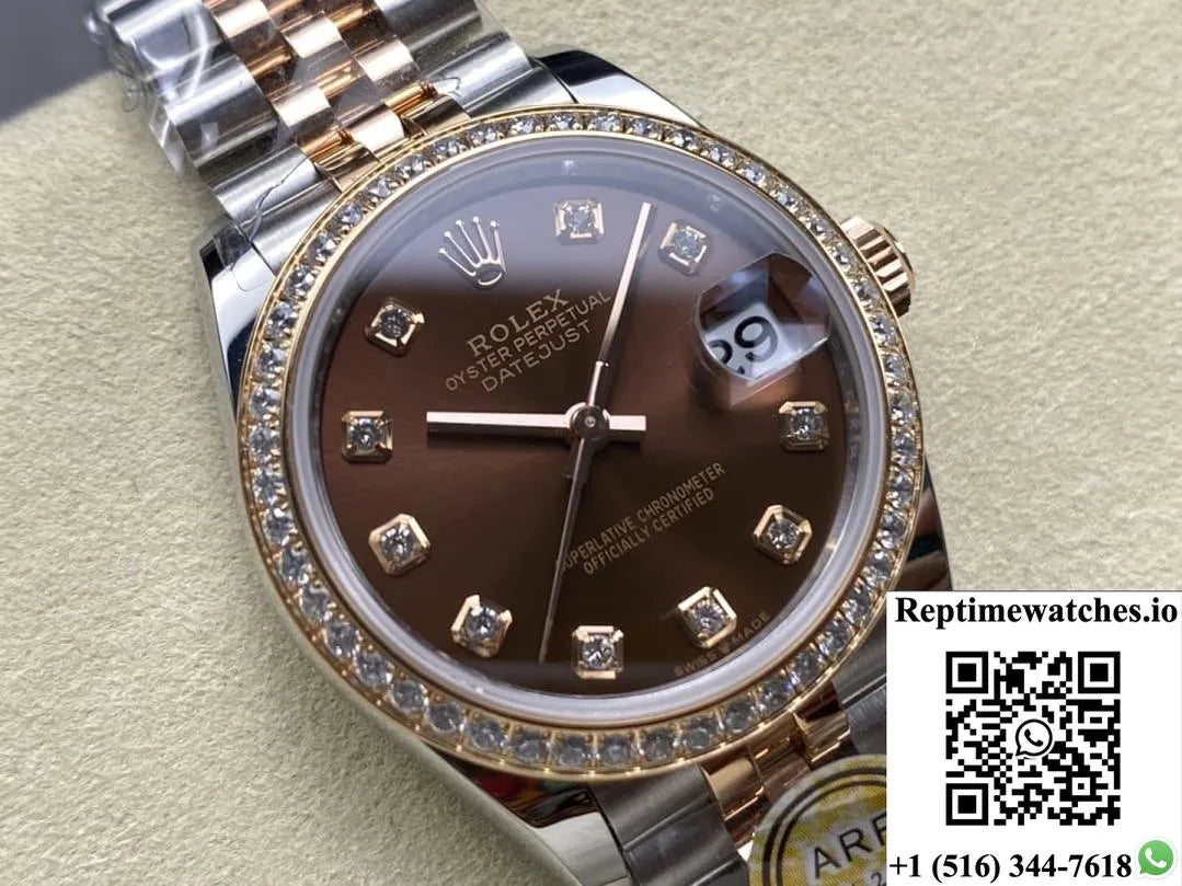 Rolex Datejust M278381Rbr-0028 Ar Factory Diamond Dial-Rep Time Watches