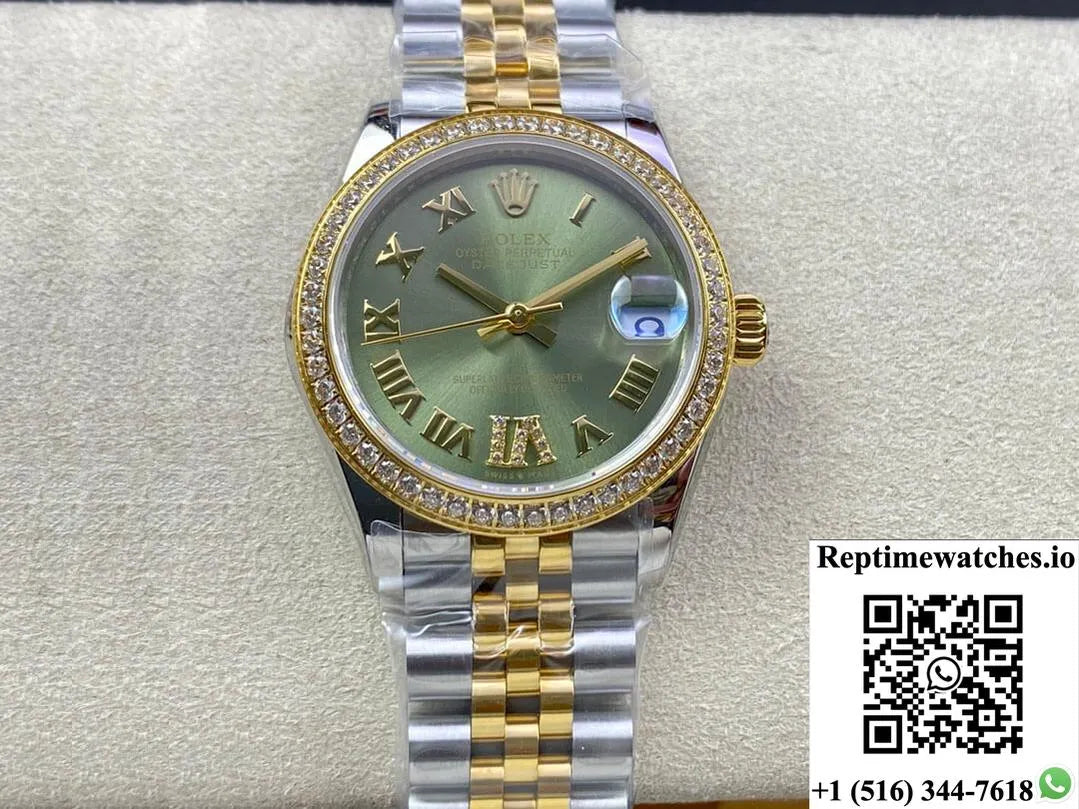 Rolex Datejust M278383Rbr-0016 31Mm Ew Factory Yellow Gold-Rep Time Watches