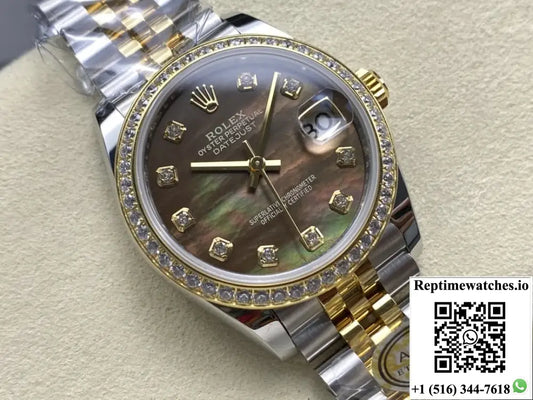 Rolex Datejust M278383RBR-0024 AR Factory Gold Color Bezel Product Photo 1