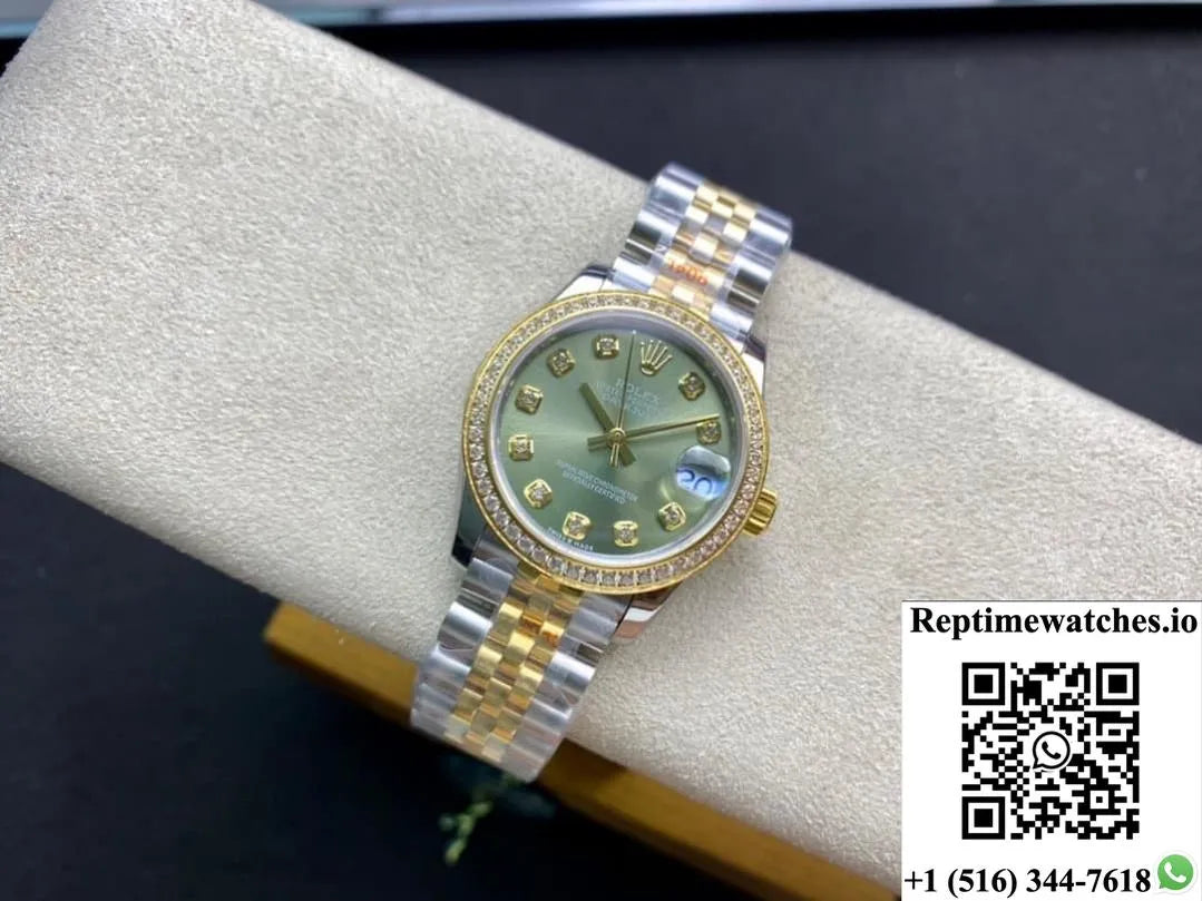 Rolex Datejust M278383Rbr-0030 Gs Factory With Diamond Hour Markers-Rep Time Watches