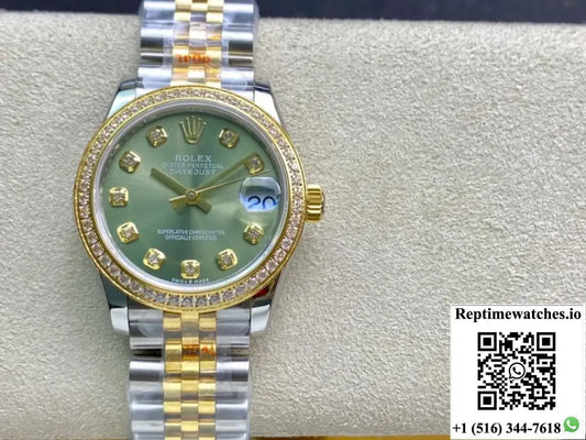 Rolex Datejust m278383rbr-0030 GS factory with diamond hour markers