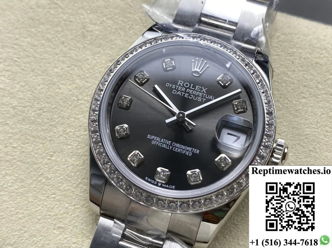 Rolex Datejust M278384Rbr-0009 Ar Factory Oyster Steel Bracelet-Rep Time Watches