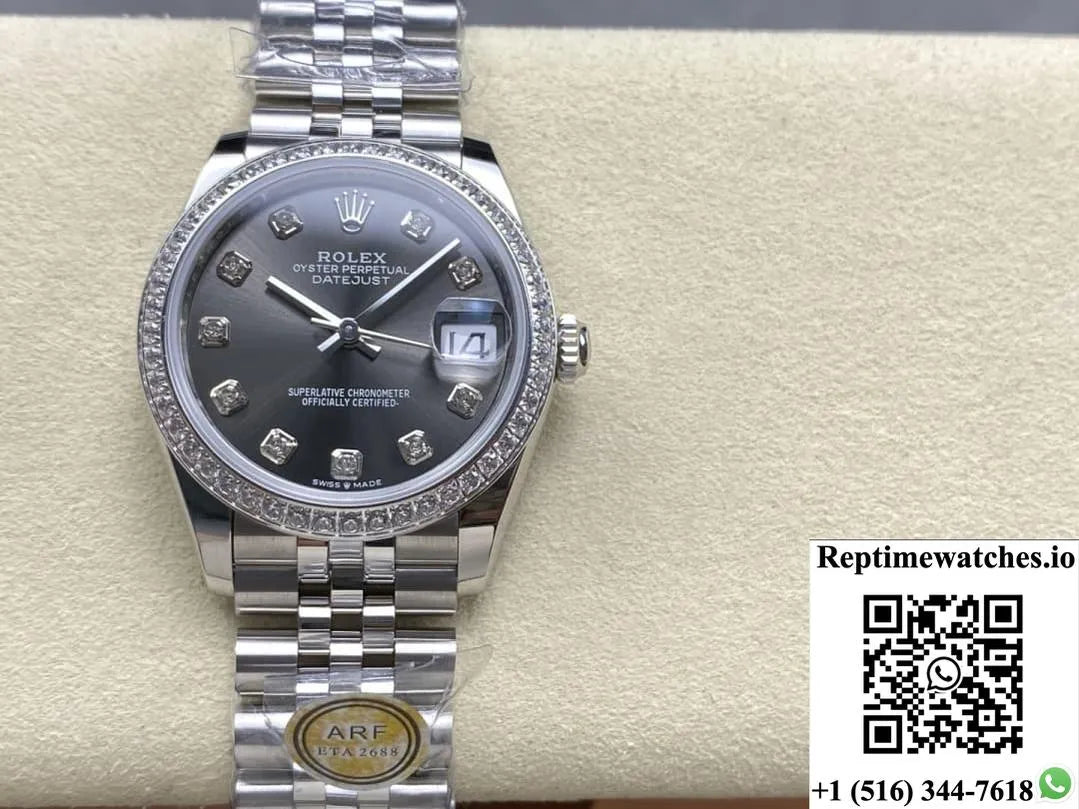 Rolex Datejust M278384Rbr-0010 Ar Factory Diamond Hour Markers-Rep Time Watches