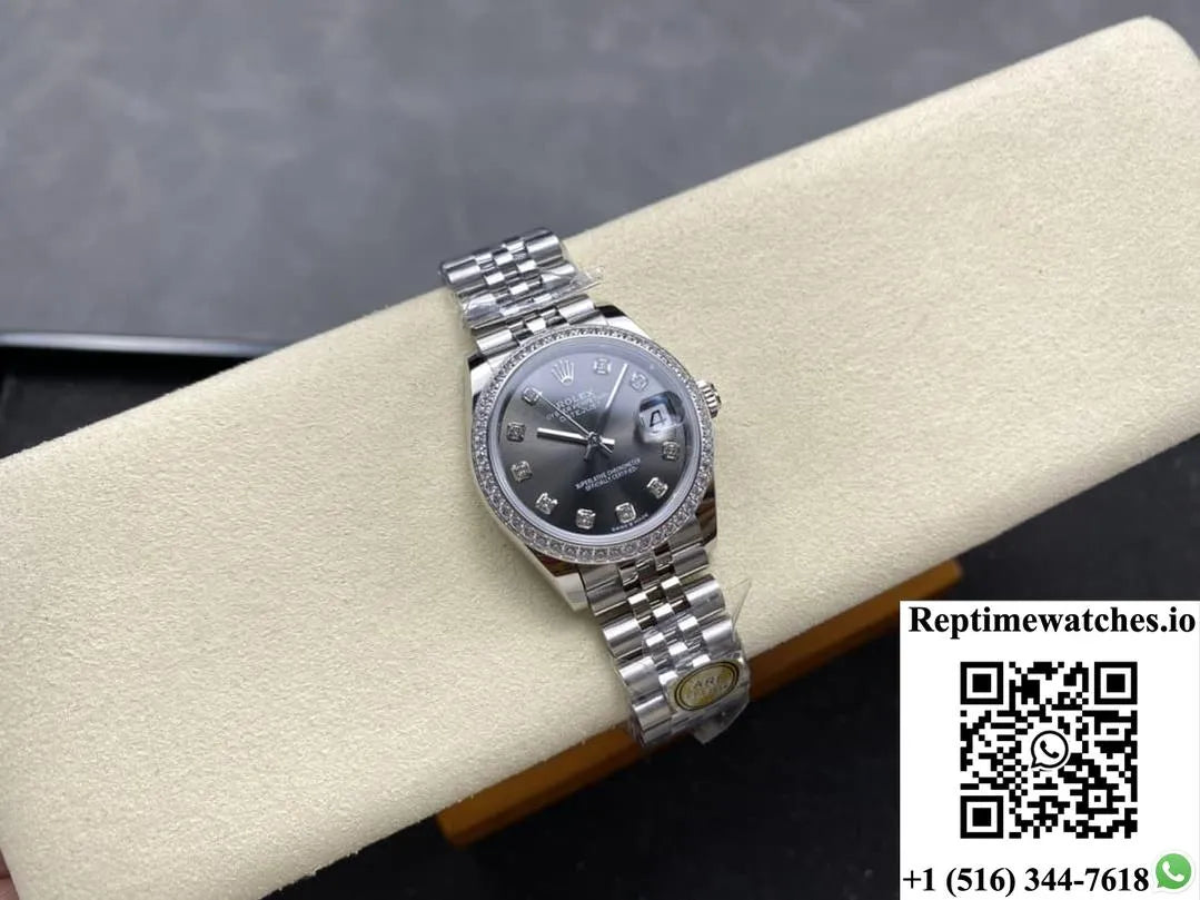 Rolex Datejust M278384Rbr-0010 Ar Factory Diamond Hour Markers-Rep Time Watches