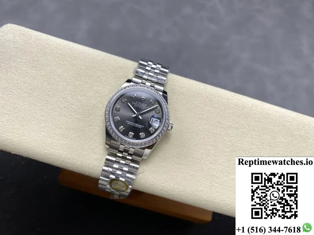 Rolex Datejust M278384Rbr-0010 Ar Factory Diamond Hour Markers-Rep Time Watches