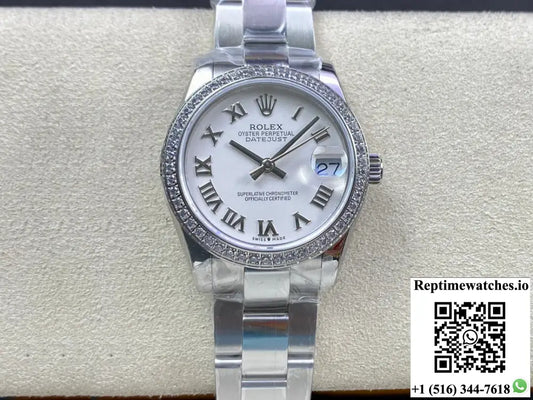 Rolex Datejust M278384RBR-0013 31MM EW Factory Diamond Bezel - Watches