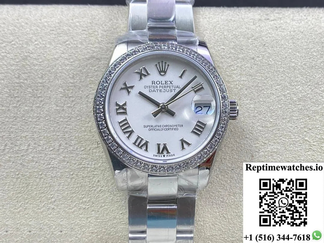 Rolex Datejust M278384Rbr-0013 31Mm Ew Factory Diamond Bezel-Rep Time Watches