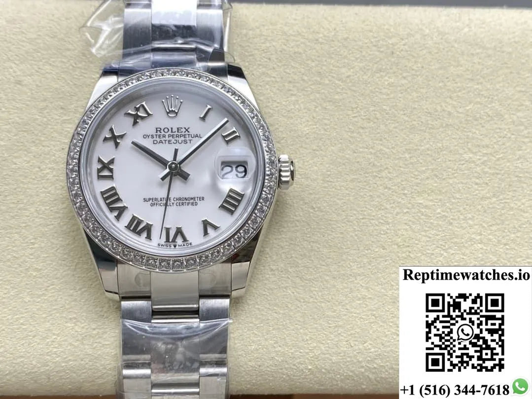 Rolex Datejust M278384Rbr-0013 Ar Factory White Dial-Rep Time Watches