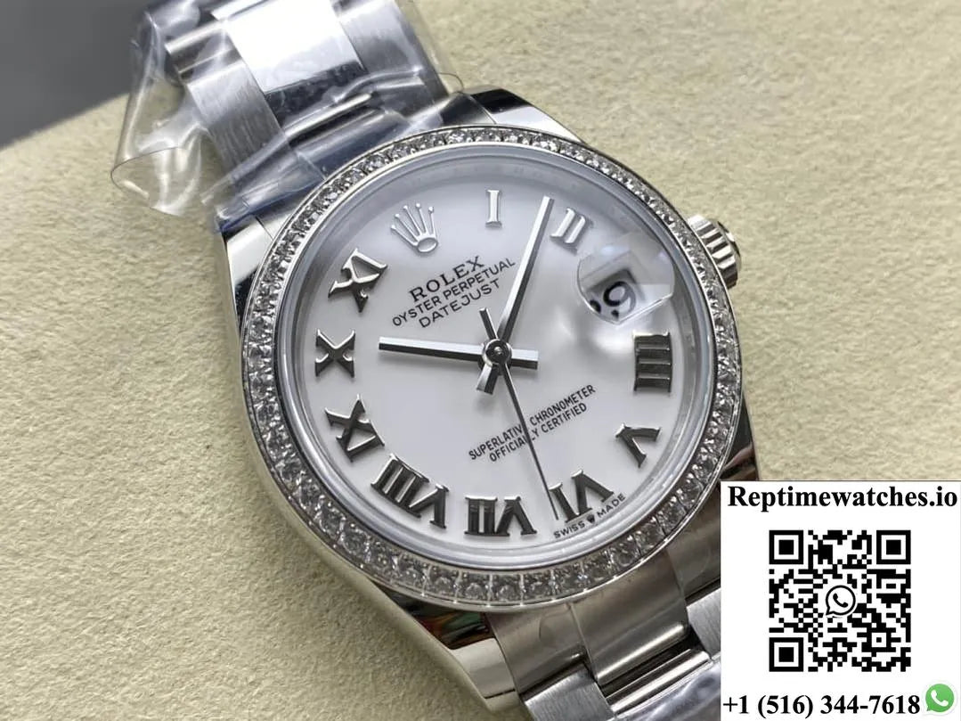 Rolex Datejust M278384Rbr-0013 Ar Factory White Dial-Rep Time Watches