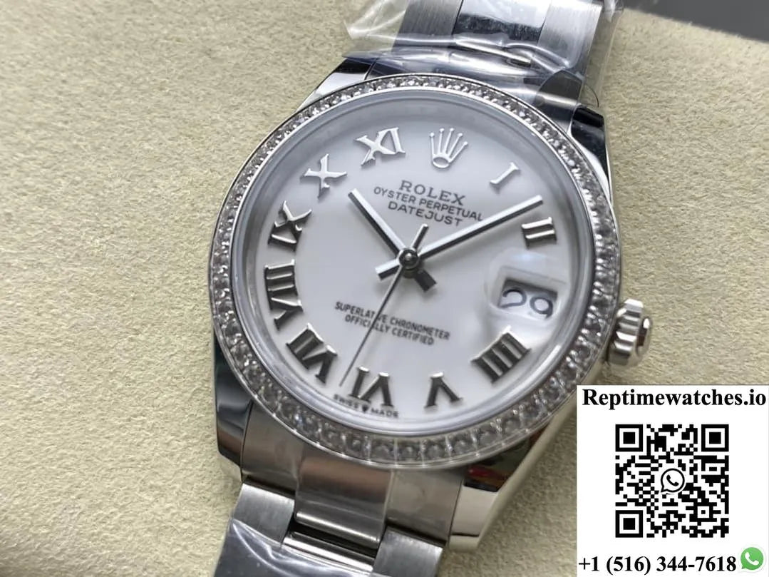 Rolex Datejust M278384Rbr-0013 Ar Factory White Dial-Rep Time Watches