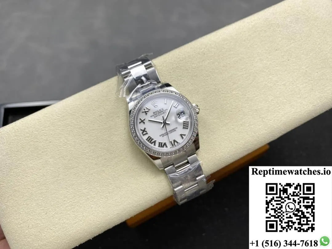 Rolex Datejust M278384Rbr-0013 Ar Factory White Dial-Rep Time Watches