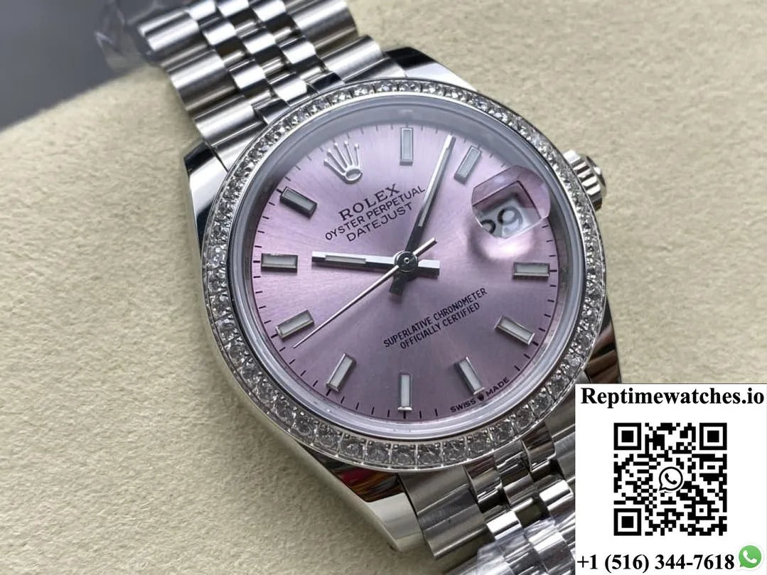 Rolex Datejust M278384Rbr-0018 Ar Factory Pink Dial-Rep Time Watches