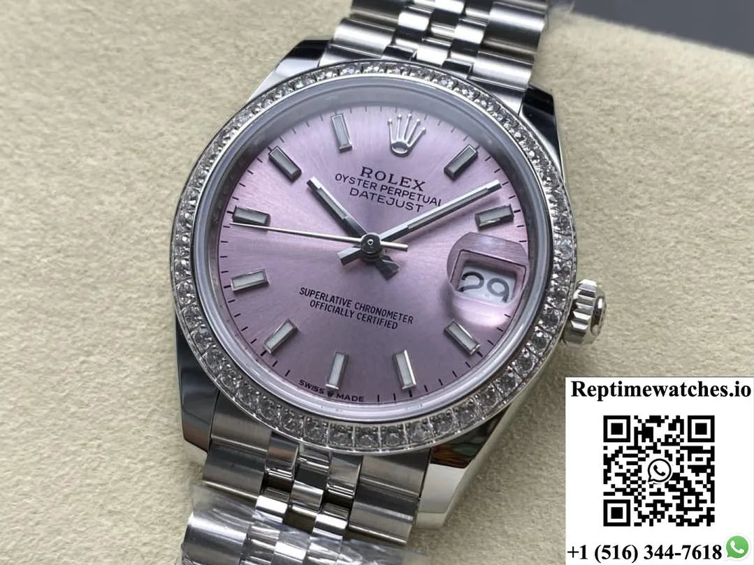 Rolex Datejust M278384Rbr-0018 Ar Factory Pink Dial-Rep Time Watches