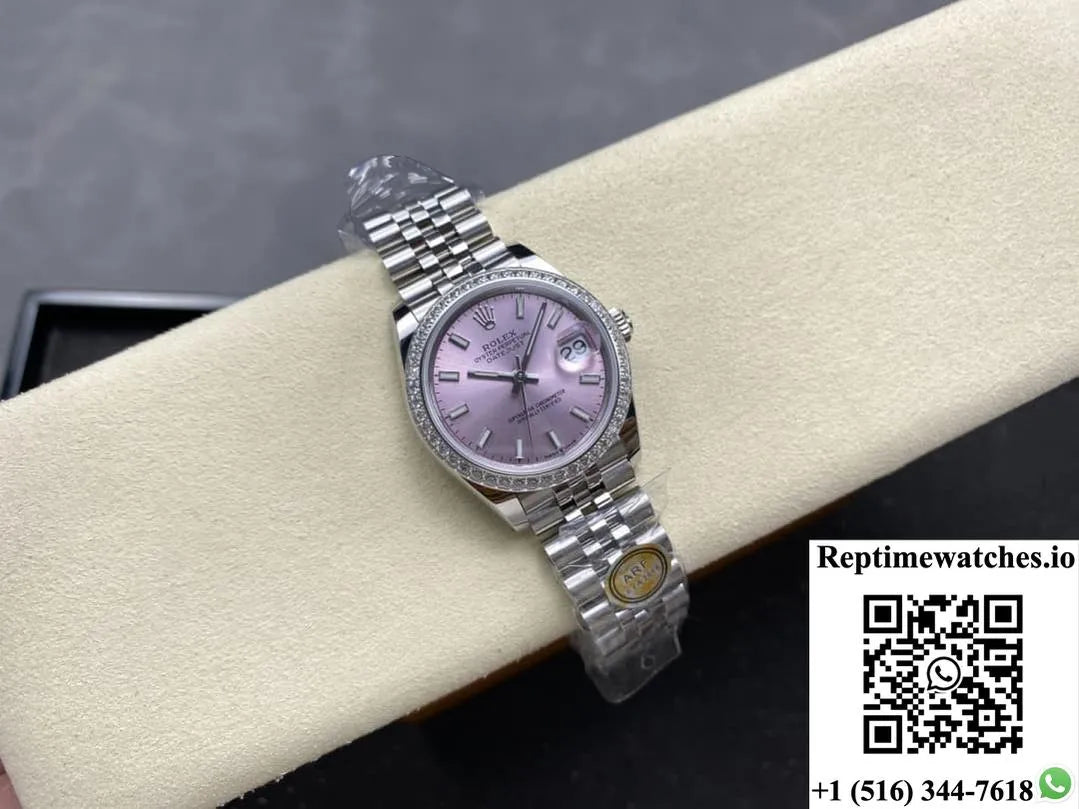 Rolex Datejust M278384Rbr-0018 Ar Factory Pink Dial-Rep Time Watches