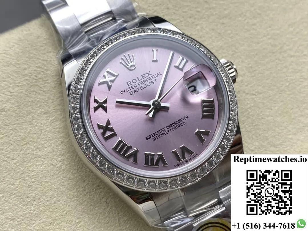 Rolex Datejust M278384Rbr-0027 Ar Factory Diamond Bezel-Rep Time Watches