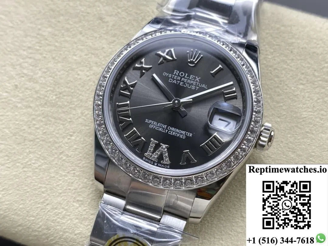 Rolex Datejust M278384Rbr-0031 Ar Factory Roman Numerals-Rep Time Watches