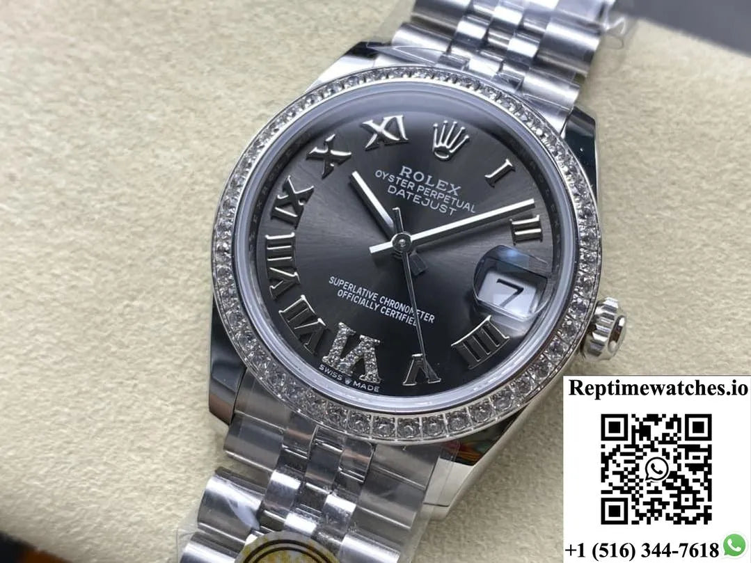 Rolex Datejust M278384Rbr-0032 Ar Factory Roman Numerals-Rep Time Watches