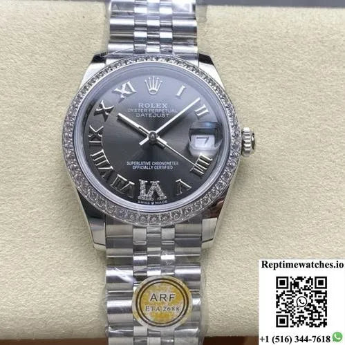 Rolex Datejust M278384Rbr-0032 Ar Factory Roman Numerals-Rep Time Watches