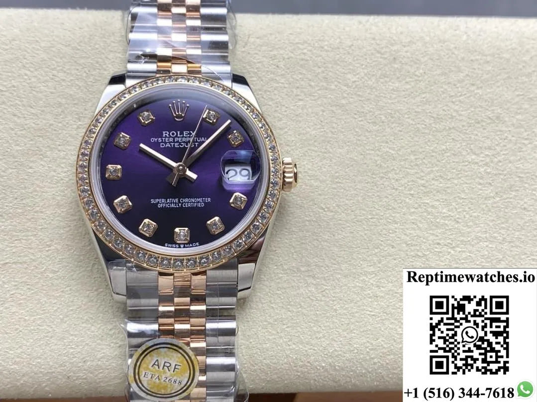 Rolex Datejust M279381Rbr-0015 Ar Factory Diamond Bezel-Rep Time Watches