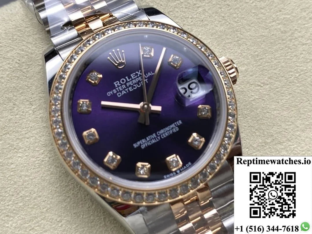 Rolex Datejust M279381Rbr-0015 Ar Factory Diamond Bezel-Rep Time Watches