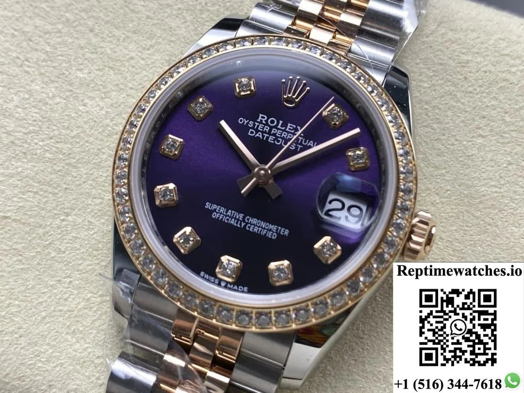 Rolex Datejust M279381Rbr-0015 Ar Factory Diamond Bezel-Rep Time Watches