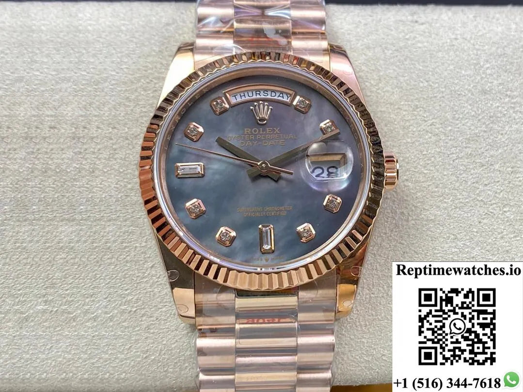 Rolex Day Date 118235 36Mm Gm Factory Rose Gold-Rep Time Watches
