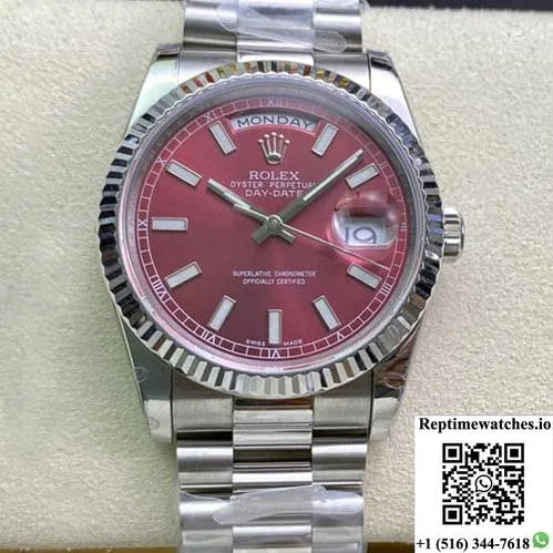 Rolex Day Date 118239 Ew Factory 18K White Gold-Rep Time Watches