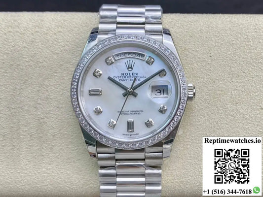 Rolex Day Date 128396TBR-0005 EW Factory Diamond-set Bezel - Watches