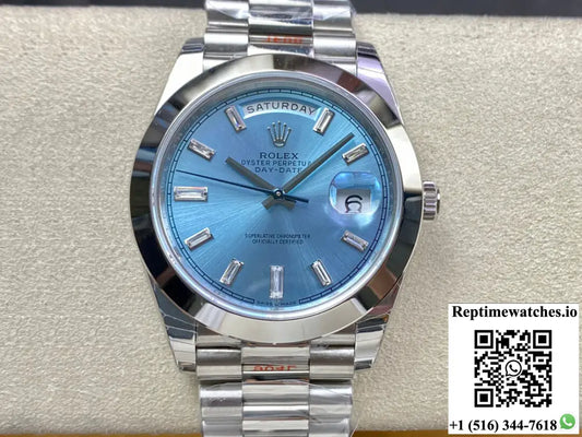 Rolex Day Date 228206 EW Factory Ice Blue Dial - Watches