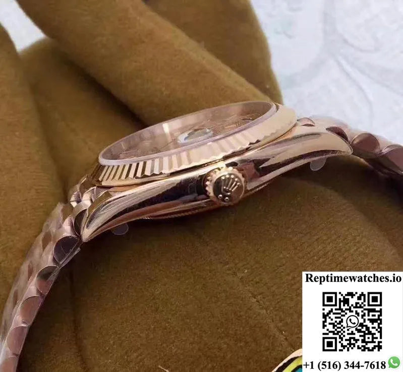 Rolex Day Date 228235 2018 40Mm Ew Factory Purple Dial-Rep Time Watches