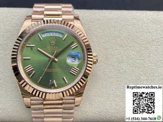 Rolex Day Date 228235 40MM EW Factory Green Dial Product Photo 1