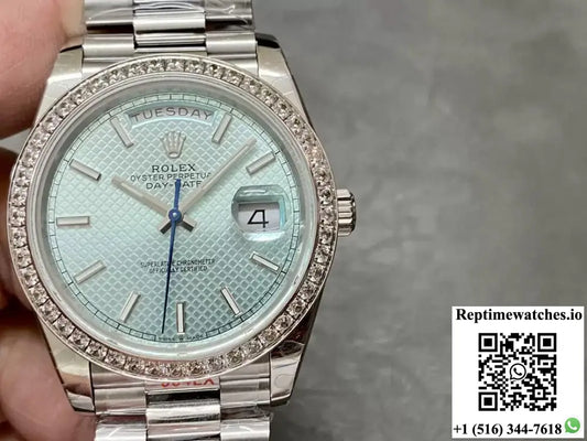 Rolex Day Date 228236 GM Factory V2 Counterweight Version Blue Dial - Watches