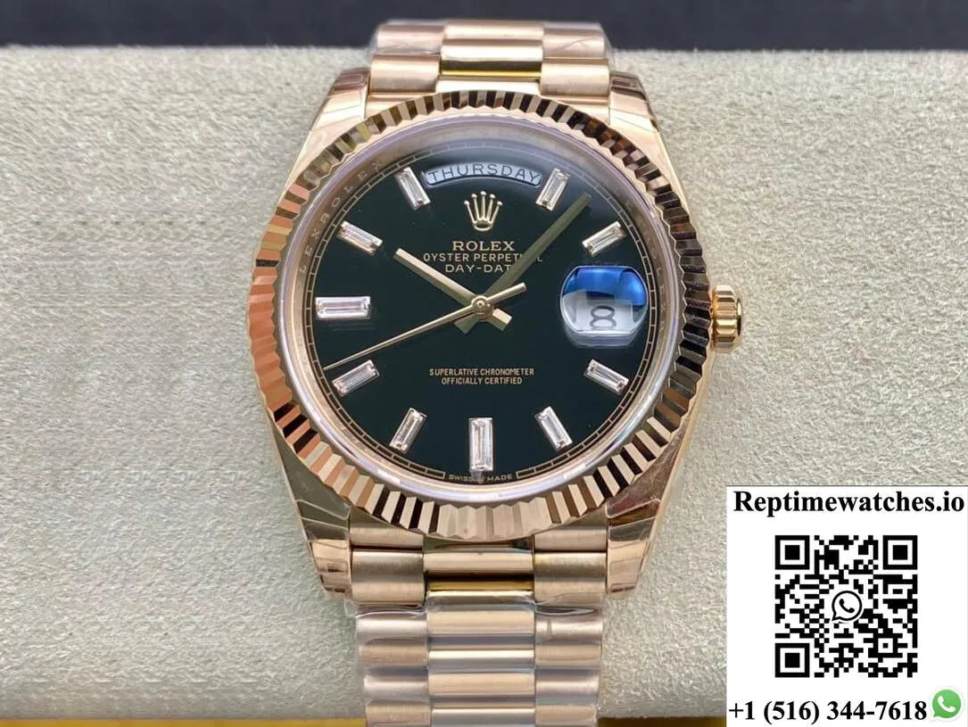 Rolex Day Date 228238A Ew Factory V2 Rose Gold-Rep Time Watches