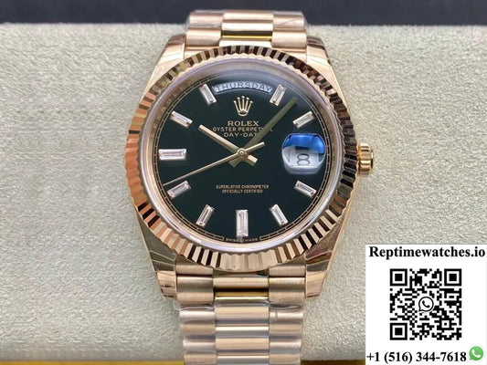 Rolex Day Date 228238A Ew Factory V2 Rose Gold-Rep Time Watches