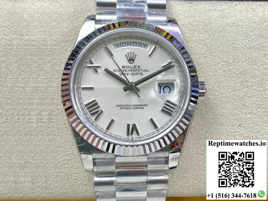 Rolex Day Date 228239-83419 EW Factory Silver Dial - Watches